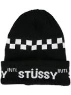 Stussy Road Cuff Beanie, Men's, Black, Acrylic