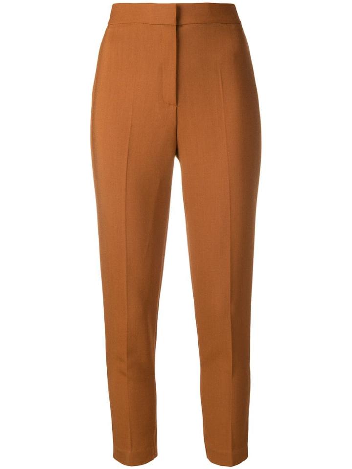 Elisabetta Franchi Cropped Trousers - Brown