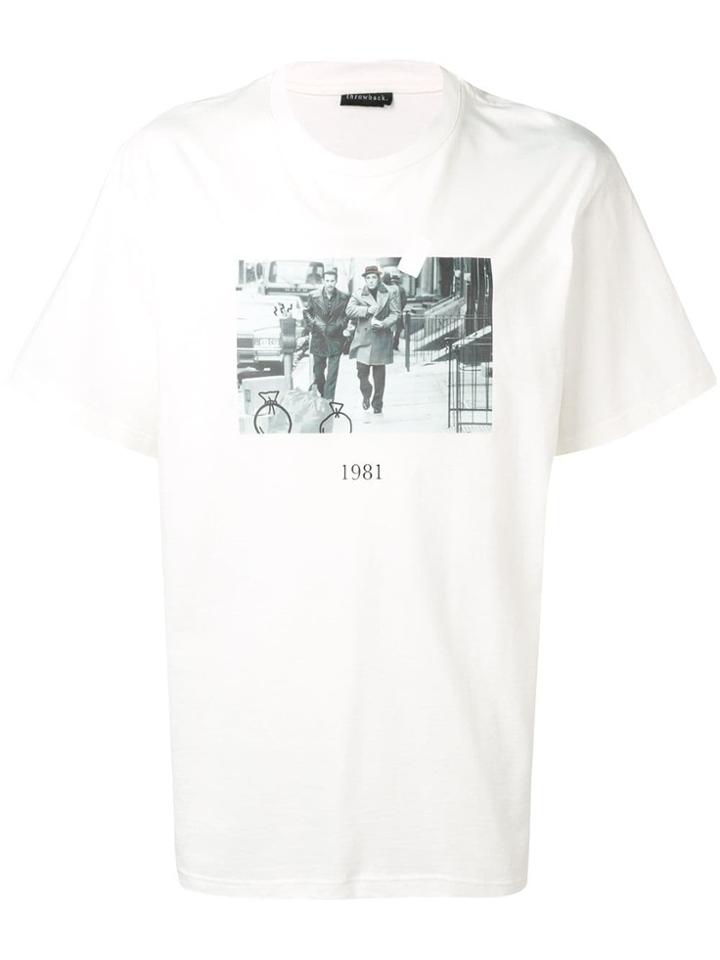 Throwback. Donnie Print T-shirt - White
