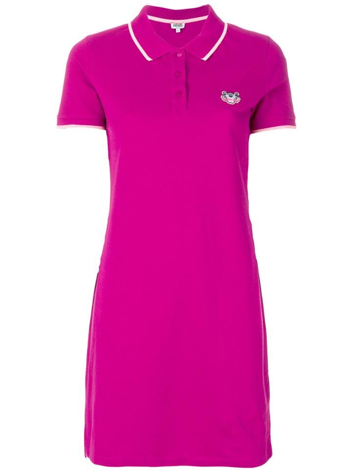 Kenzo Tiger Polo Dress - Pink & Purple