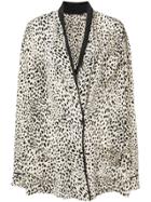 Haider Ackermann Viola Cheetah Oversized Shirt - Neutrals