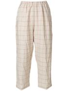 Forte Forte Squared Cropped Trousers - Nude & Neutrals