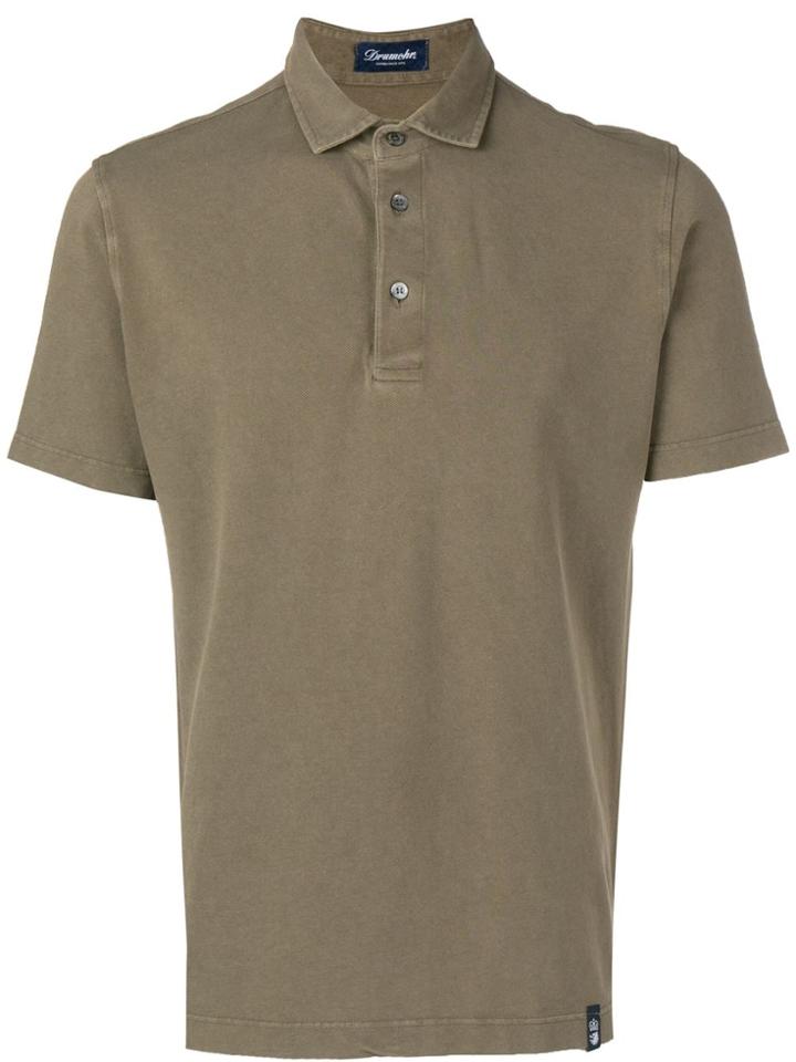 Drumohr Logo Polo Shirt - Green