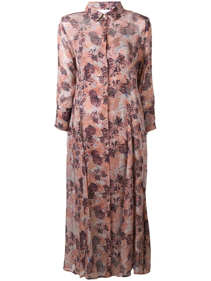 Iro Floral Shirt Dress - Pink