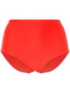 Matteau The High Waist Brief Bikini Bottom - Red
