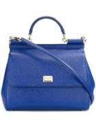 Dolce & Gabbana Large Sicily Shoulder Bag - Blue