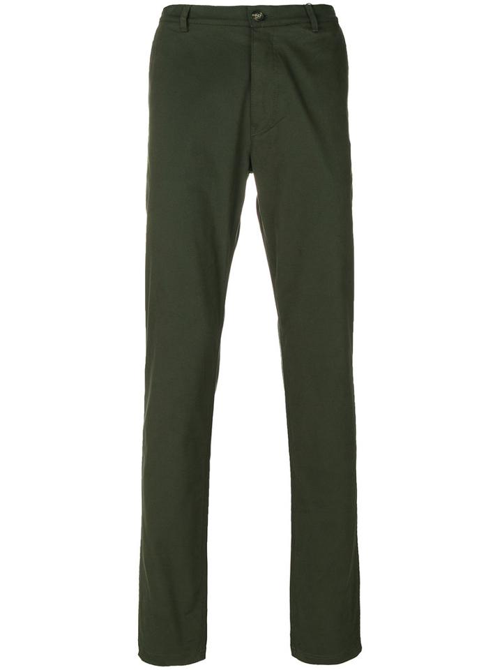 Kenzo - Straight-leg Chinos - Men - Cotton - 52, Green, Cotton