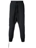 Unravel Project Drop Crotch Trousers With Large Pockets - Black