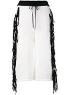 Joseph - Fringe Trim Culottes - Women - Cotton/polyamide - Xs, White, Cotton/polyamide