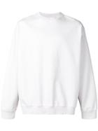 We11done Side Logo Oversized Sweatshirt - White