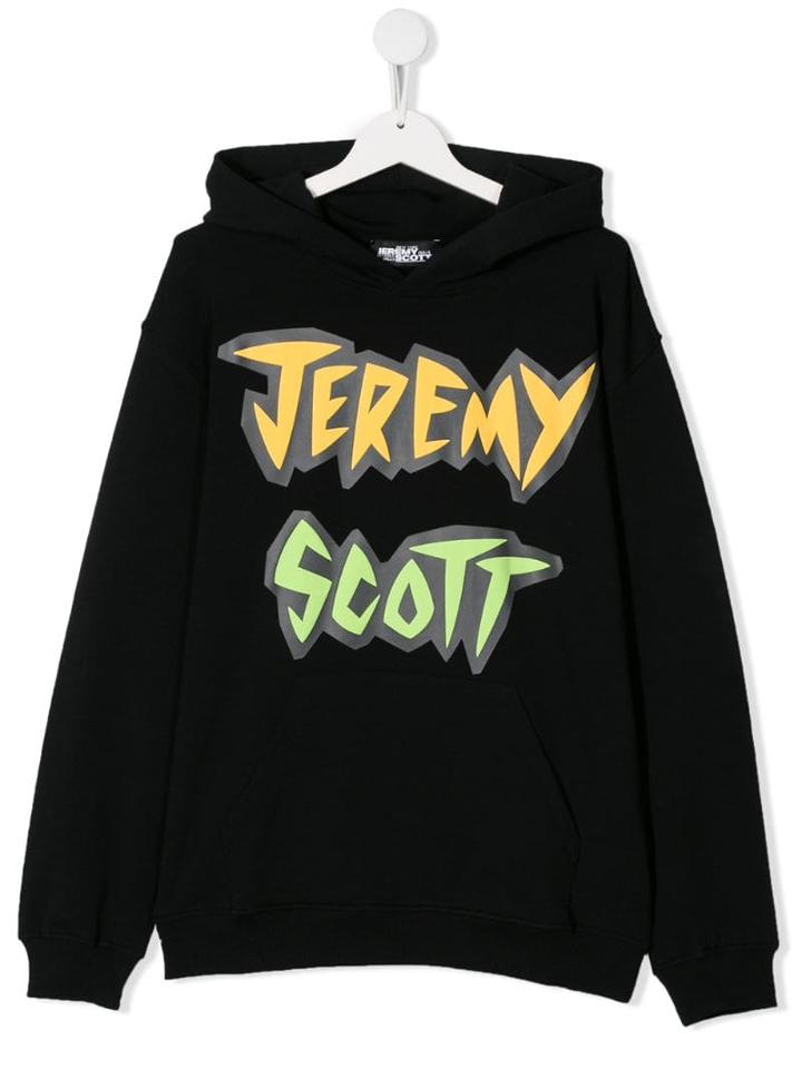 Jeremy Scott Junior Teen Printed Logo Hoodie - Black