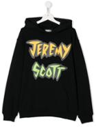 Jeremy Scott Junior Teen Printed Logo Hoodie - Black