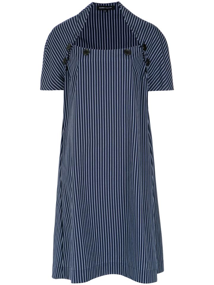 Gloria Coelho Striped Midi Dress - Blue