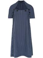 Gloria Coelho Striped Midi Dress - Blue