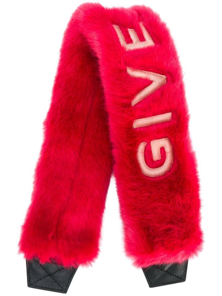 Givenchy Fluffy Shoulder Strap Cover - Pink & Purple