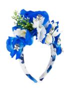 Patachou Floral Headband, Girl's, Blue