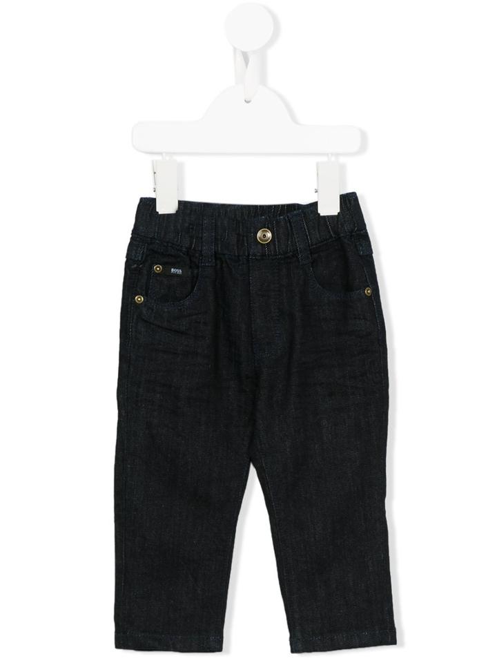 Boss Kids Tapered Denim Jeans, Toddler Boy's, Size: 24 Mth, Blue
