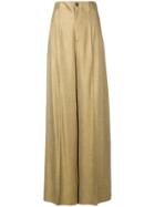 Erika Cavallini Classic Flare Trousers - Green
