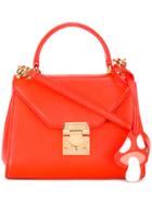 Mark Cross Hadley Baby Flap Tote Bag - Red