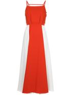 Han Ahn Soon Pleated Front Panel Dress - Yellow & Orange