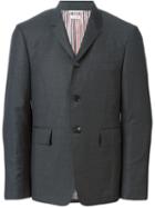 Thom Browne Three Button Fastening Blazer, Men's, Size: 2, Grey, Polyester/cupro/wool