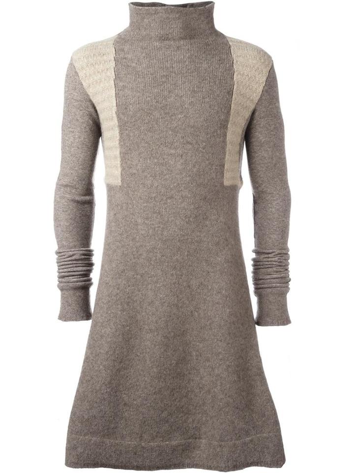 Rick Owens Roll Neck Jumper, Men's, Size: Small, Nude/neutrals, Polyamide/wool/yak/spandex/elastane