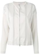 Lightweight Jacket - Women - Cotton/spandex/elastane/viscose - 44, Nude/neutrals, Cotton/spandex/elastane/viscose, Fabiana Filippi