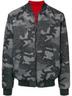 Woolrich Reversible Camouflage Bomber Jacket - Grey