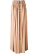 Lanvin Drawstring Maxi Skirt, Women's, Size: 38, Pink/purple, Acetate/silk/cotton