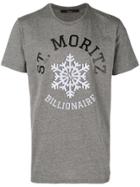 Billionaire Graphic Print T-shirt - Grey