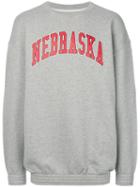 Off-white - Nebraska Sweatshirt - Men - Cotton - S, Grey, Cotton