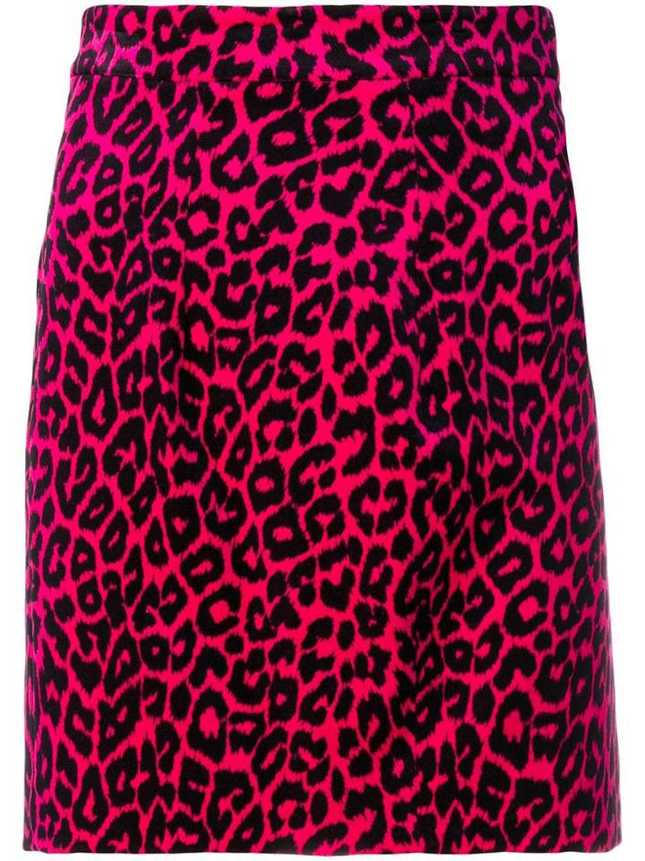 Dsquared2 Leopard Print Skirt - Pink
