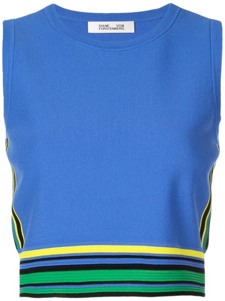 Diane Von Furstenberg Kamari Knitted Top - Blue