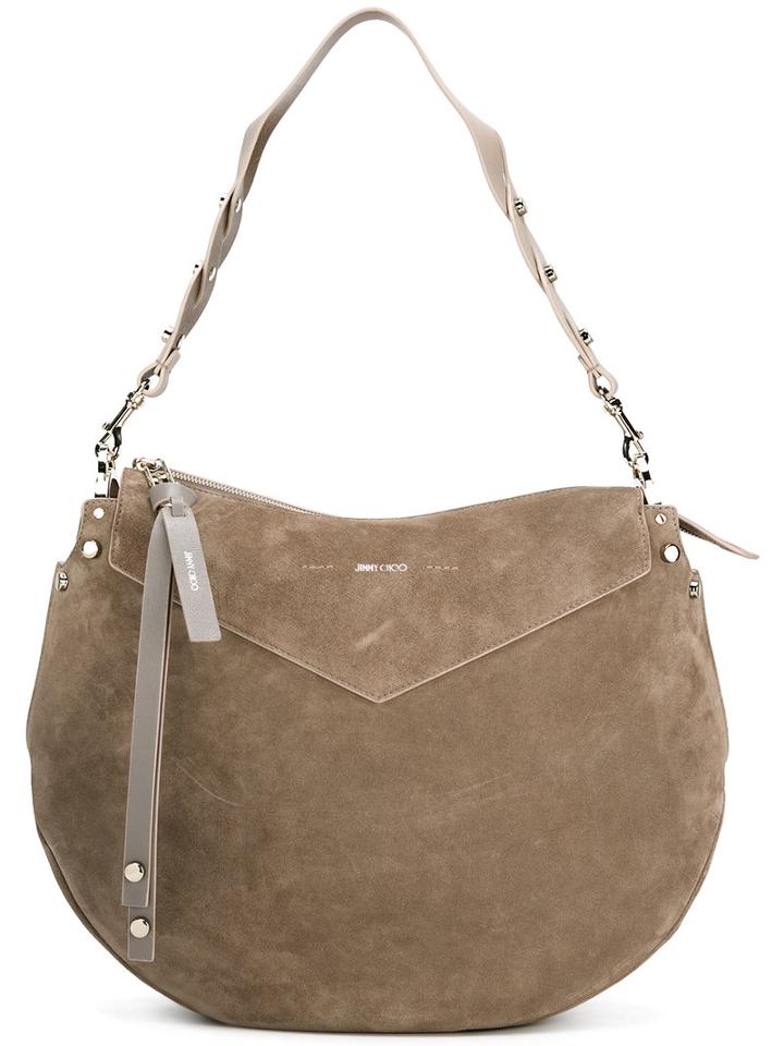 Jimmy Choo Artie Shoulder Bag, Women's, Nude/neutrals, Suede