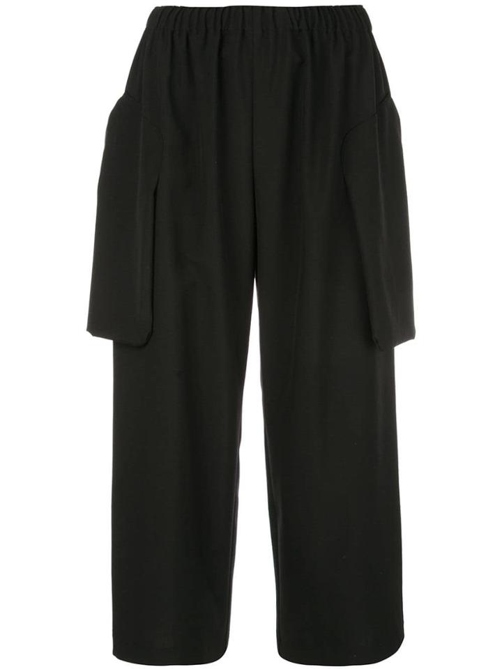 Comme Des Garçons Comme Des Garçons Cropped Straight-leg Trousers -