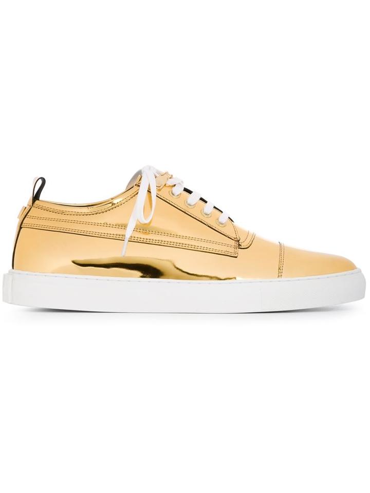 Mcq Alexander Mcqueen Metallic Low-top Sneakers