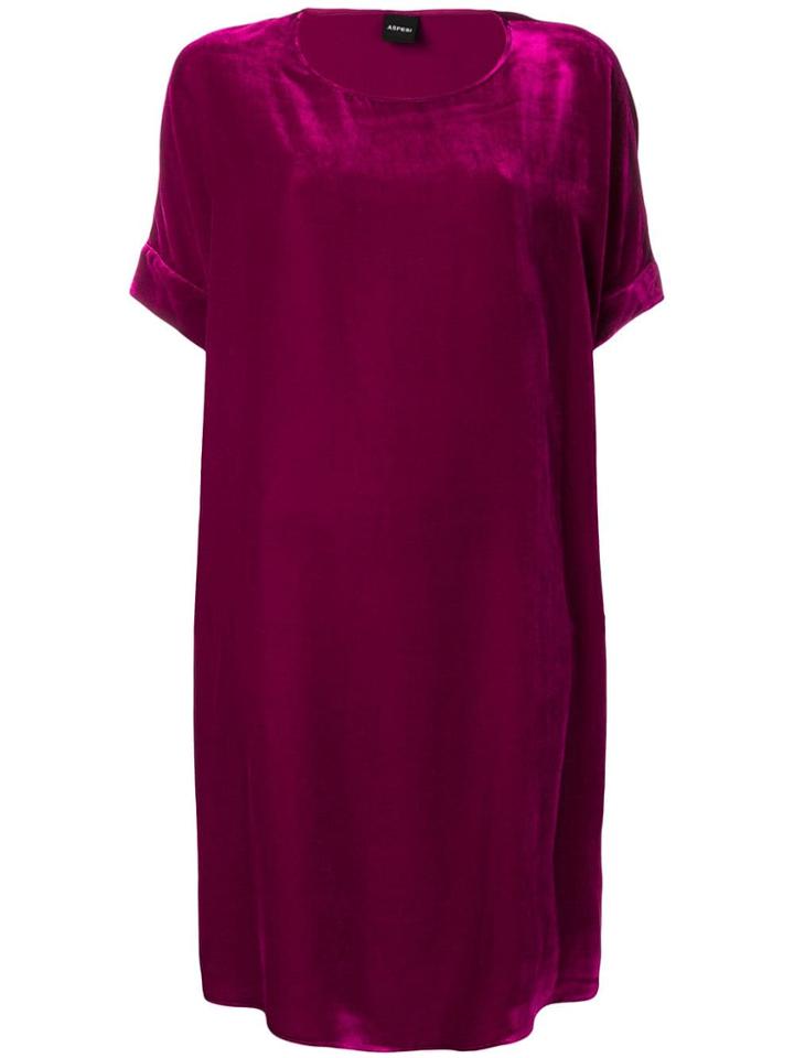 Aspesi T-shirt Midi Dress - Pink & Purple