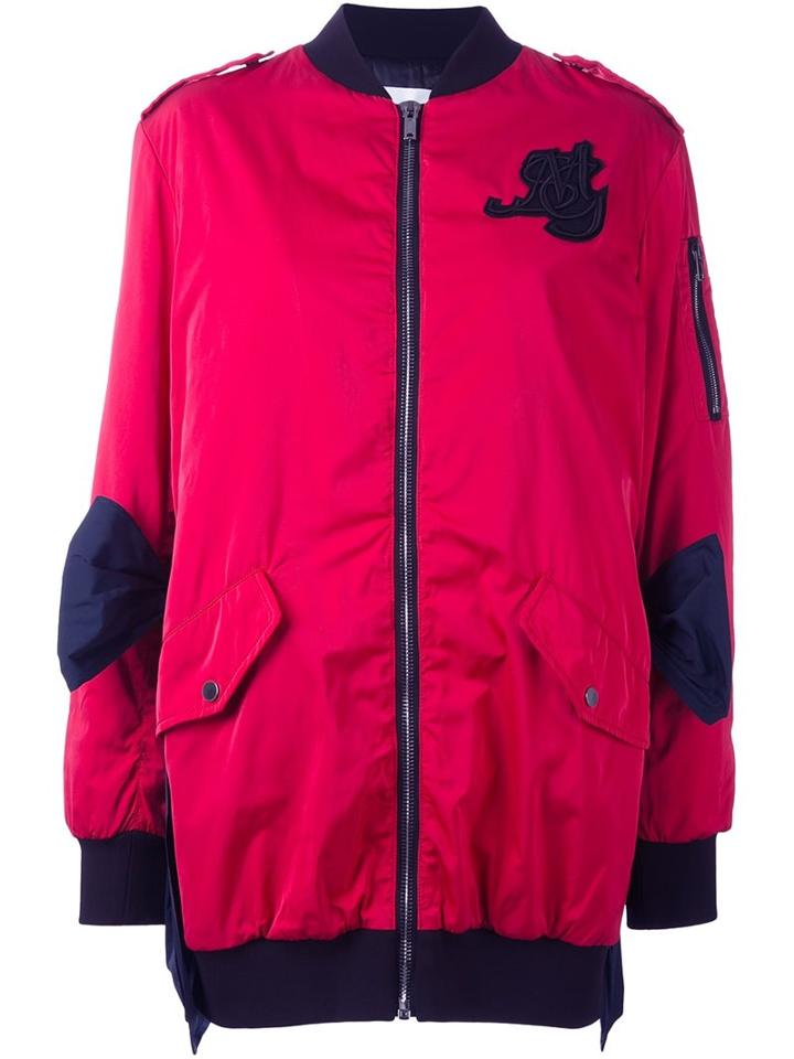 Msgm Zip Up Parka Coat