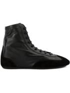 Saint Laurent Lace-up Boot Sneakers - Black