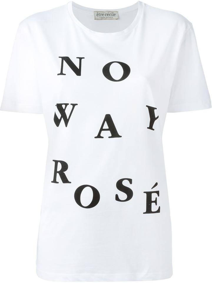 Etre Cecile No Way Rose Print T-shirt
