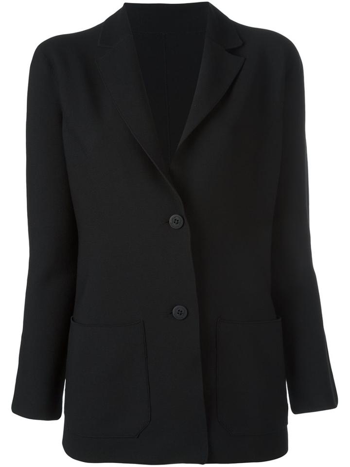 Issey Miyake Cauliflower Single Breasted Blazer, Women's, Black, Polyester