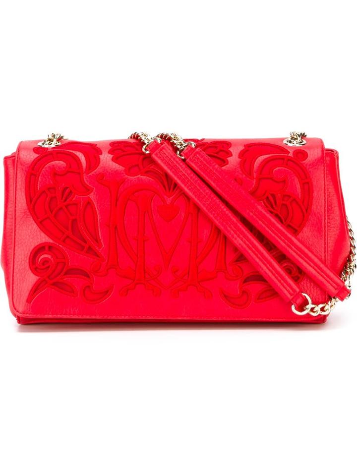 Love Moschino Embroidered Shoulder Bag