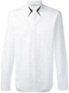 Neil Barrett Geometric Detail Collar Shirt - White