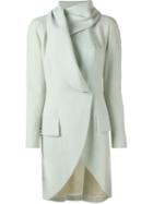 John Galliano Vintage Single Button Fold Over Coat, Women's, Size: 40, Green