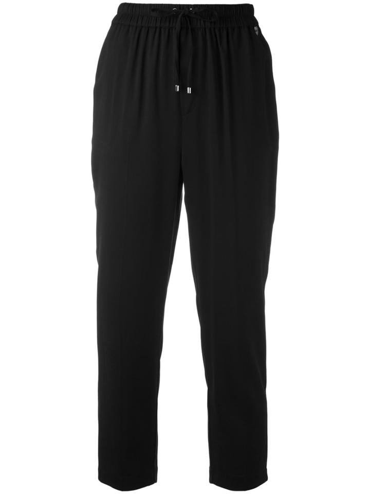 Twin-set - Cropped Trousers - Women - Viscose/spandex/elastane - 40, Black, Viscose/spandex/elastane