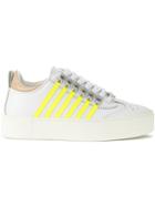 Dsquared2 Platform Runners With Stripe Detail - White