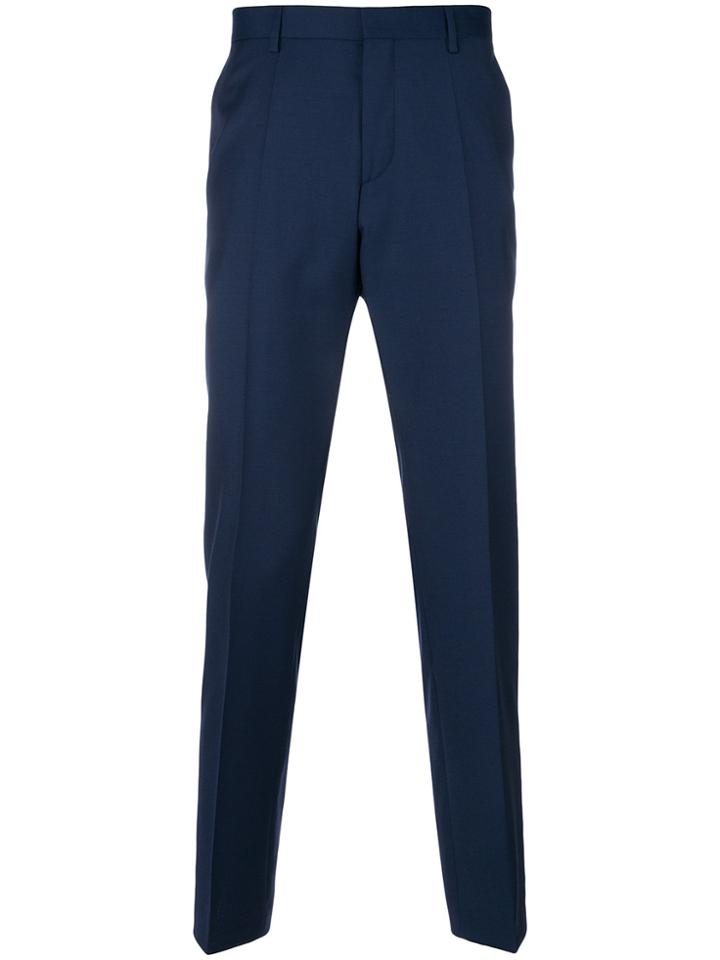 Boss Hugo Boss Straight Tailored Trousers - Blue