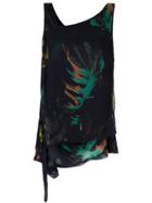 Mara Mac Foliage Print Asymmetric Top - Unavailable