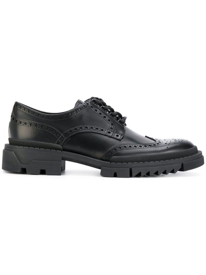 Versace Lace Up Brogues - Black
