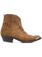 Golden Goose Deluxe Brand Young Leather Cowboy Boots - Brown